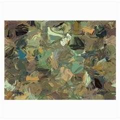 Earth Colors Abstract Art Large Glasses Cloth (2 Sides)