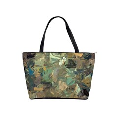 Earth Colors Abstract Art Classic Shoulder Handbag by SpinnyChairDesigns