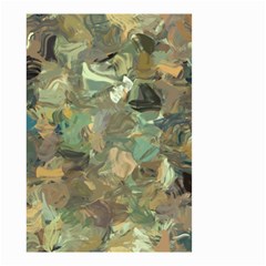 Earth Colors Abstract Art Small Garden Flag (two Sides) by SpinnyChairDesigns