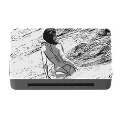 Beauty At The Beach, Bikini Girl Bathing In Bay Memory Card Reader With Cf by Casemiro