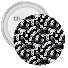 Black And White Abstract Art 3  Buttons by SpinnyChairDesigns