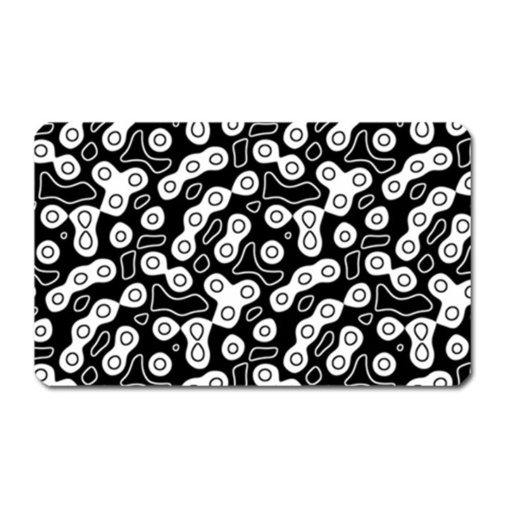 Black and White Abstract Art Magnet (Rectangular)