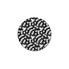 Black And White Abstract Art Golf Ball Marker (4 Pack) by SpinnyChairDesigns