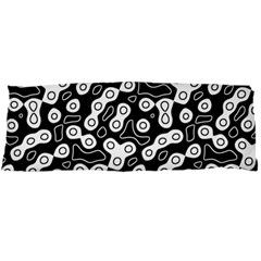 Black And White Abstract Art Body Pillow Case Dakimakura (two Sides) by SpinnyChairDesigns