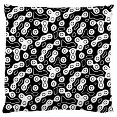 Black And White Abstract Art Standard Flano Cushion Case (one Side) by SpinnyChairDesigns