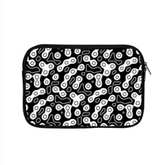 Black And White Abstract Art Apple Macbook Pro 15  Zipper Case by SpinnyChairDesigns