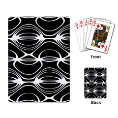 Black And White Clam Shell Pattern Playing Cards Single Design (rectangle) by SpinnyChairDesigns