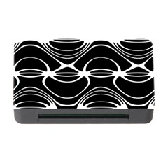 Black And White Clam Shell Pattern Memory Card Reader With Cf by SpinnyChairDesigns