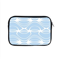 Blue And White Clam Shell Stripes Apple Macbook Pro 15  Zipper Case by SpinnyChairDesigns