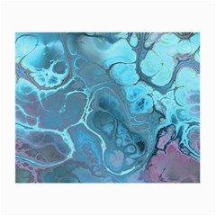 Blue Marble Abstract Art Small Glasses Cloth