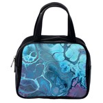 Blue Marble Abstract Art Classic Handbag (One Side) Front