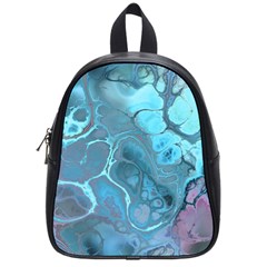 Blue Marble Abstract Art School Bag (Small)