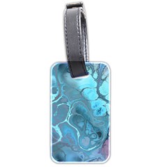 Blue Marble Abstract Art Luggage Tag (two sides)