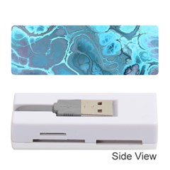 Blue Marble Abstract Art Memory Card Reader (stick) by SpinnyChairDesigns