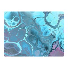 Blue Marble Abstract Art Double Sided Flano Blanket (Mini) 