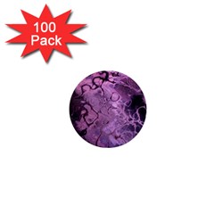 Amethyst Violet Abstract Marble Art 1  Mini Buttons (100 Pack)  by SpinnyChairDesigns