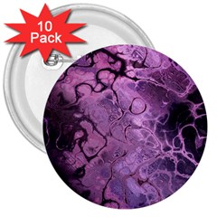 Amethyst Violet Abstract Marble Art 3  Buttons (10 Pack)  by SpinnyChairDesigns