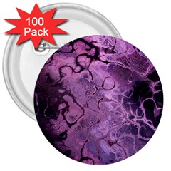 Amethyst Violet Abstract Marble Art 3  Buttons (100 Pack)  by SpinnyChairDesigns