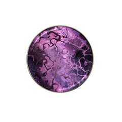 Amethyst Violet Abstract Marble Art Hat Clip Ball Marker (4 Pack) by SpinnyChairDesigns