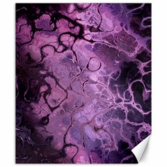 Amethyst Violet Abstract Marble Art Canvas 20  X 24  by SpinnyChairDesigns