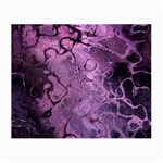 Amethyst Violet Abstract Marble Art Small Glasses Cloth (2 Sides) Front