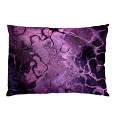 Amethyst Violet Abstract Marble Art Pillow Case (two Sides) by SpinnyChairDesigns