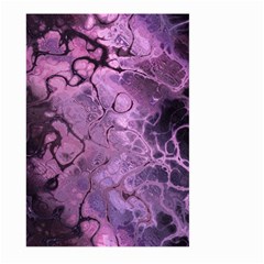 Amethyst Violet Abstract Marble Art Large Garden Flag (two Sides) by SpinnyChairDesigns