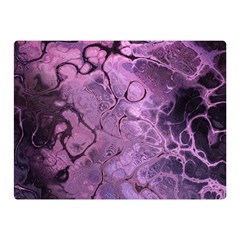 Amethyst Violet Abstract Marble Art Double Sided Flano Blanket (mini)  by SpinnyChairDesigns