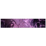 Amethyst Violet Abstract Marble Art Small Flano Scarf Back