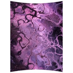 Amethyst Violet Abstract Marble Art Back Support Cushion by SpinnyChairDesigns