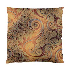 Terra Cotta Persian Orange Spirals Swirls Pattern Standard Cushion Case (one Side) by SpinnyChairDesigns