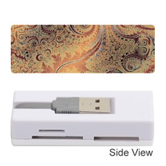 Terra Cotta Persian Orange Spirals Swirls Pattern Memory Card Reader (stick) by SpinnyChairDesigns