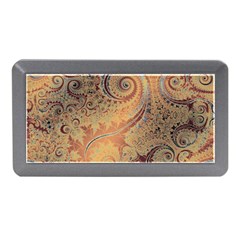 Terra Cotta Persian Orange Spirals Swirls Pattern Memory Card Reader (mini) by SpinnyChairDesigns