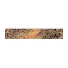 Terra Cotta Persian Orange Spirals Swirls Pattern Flano Scarf (mini) by SpinnyChairDesigns