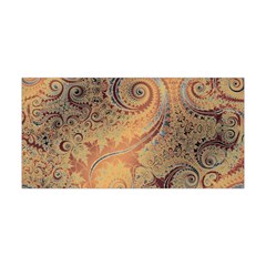 Terra Cotta Persian Orange Spirals Swirls Pattern Yoga Headband by SpinnyChairDesigns