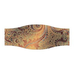 Terra Cotta Persian Orange Spirals Swirls Pattern Stretchable Headband by SpinnyChairDesigns