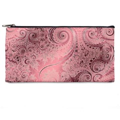 Orchid Pink And Blush Swirls Spirals Pencil Case by SpinnyChairDesigns