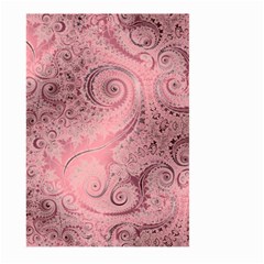 Orchid Pink And Blush Swirls Spirals Large Garden Flag (two Sides) by SpinnyChairDesigns