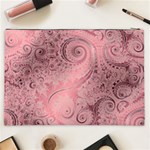 Orchid Pink and Blush Swirls Spirals Cosmetic Bag (XXL) Back