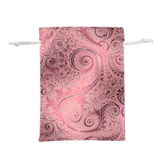 Orchid Pink And Blush Swirls Spirals Lightweight Drawstring Pouch (s) by SpinnyChairDesigns