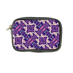 Amethyst And Pink Checkered Stripes Coin Purse by SpinnyChairDesigns