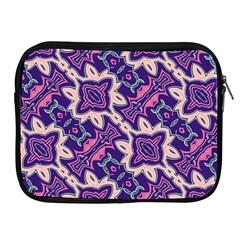 Amethyst And Pink Checkered Stripes Apple Ipad 2/3/4 Zipper Cases by SpinnyChairDesigns