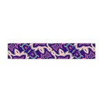 Amethyst and Pink Checkered Stripes Flano Scarf (Mini) Front