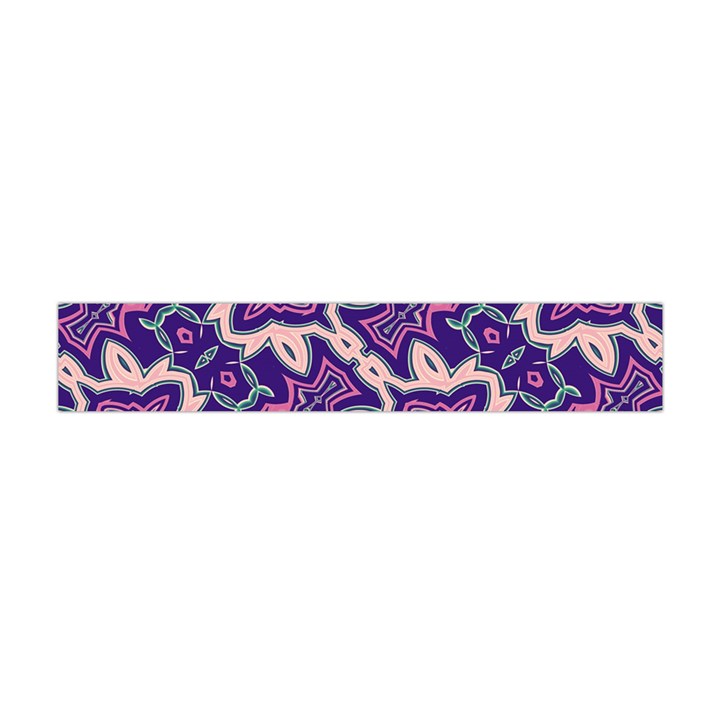 Amethyst and Pink Checkered Stripes Flano Scarf (Mini)