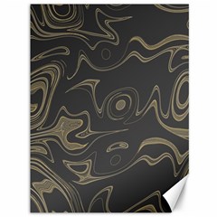 Taupe Umber Abstract Art Swirls Canvas 36  X 48  by SpinnyChairDesigns