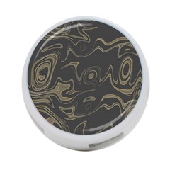 Taupe Umber Abstract Art Swirls 4-port Usb Hub (one Side) by SpinnyChairDesigns