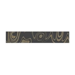 Taupe Umber Abstract Art Swirls Flano Scarf (mini) by SpinnyChairDesigns