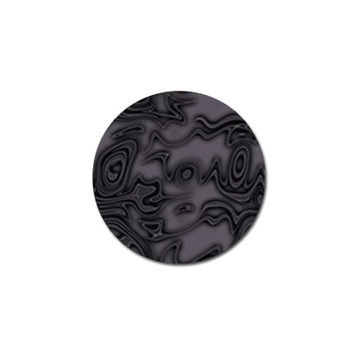 Dark Plum and Black Abstract Art Swirls Golf Ball Marker