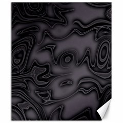 Dark Plum And Black Abstract Art Swirls Canvas 20  X 24  by SpinnyChairDesigns