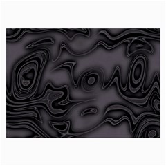 Dark Plum And Black Abstract Art Swirls Large Glasses Cloth (2 Sides) by SpinnyChairDesigns